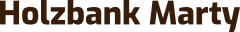 Holzbank Marty Schrift